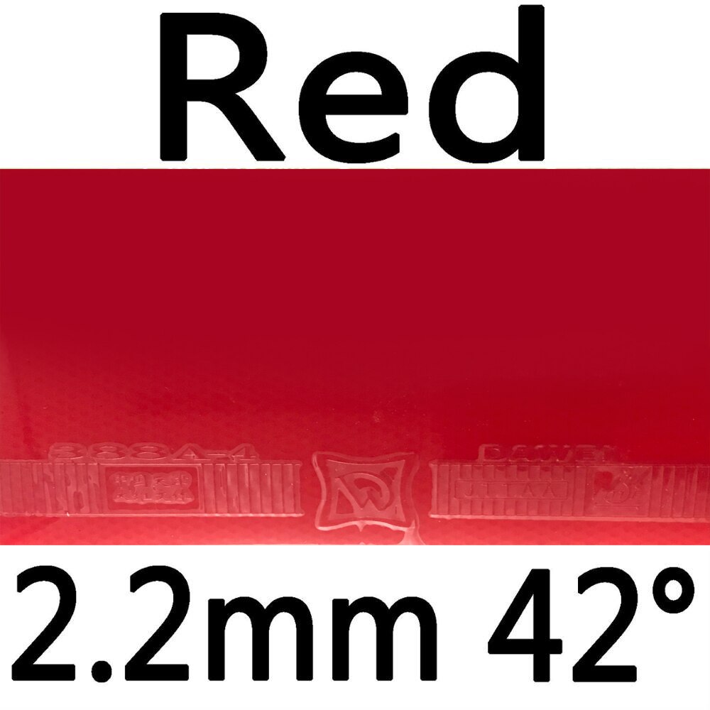 Dawei 388A-4 388A 4 velocidades + Spin Pips-en tenis de mesa (PingPong) Goma con esponja cuatro tipos de espesor de esponja: Red 2.2mm H42