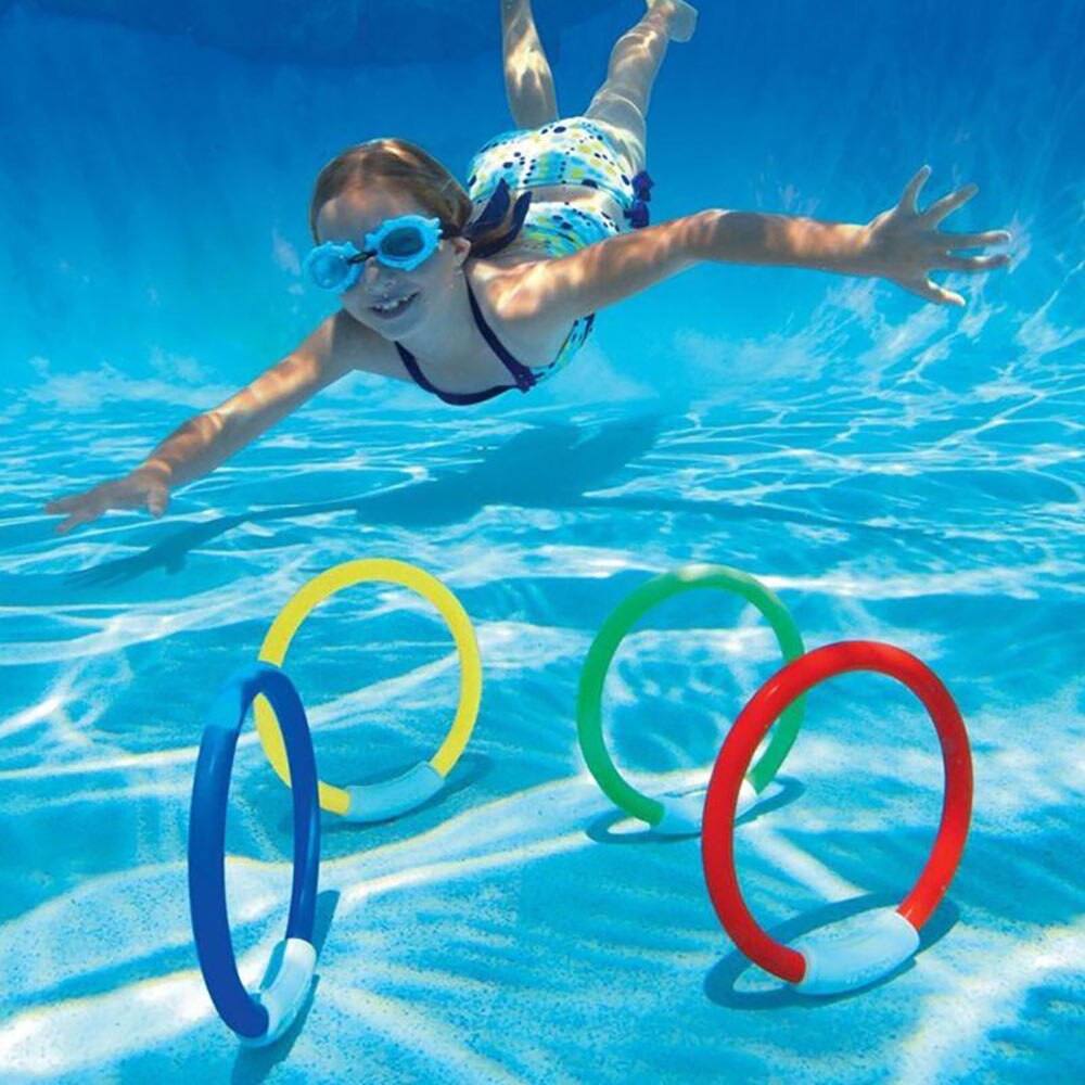 19pcs Diving Game Toys Set Water Toys Diving Rings Treasures Dive Underwater funny Swimming Toy for Kids Summer Fun