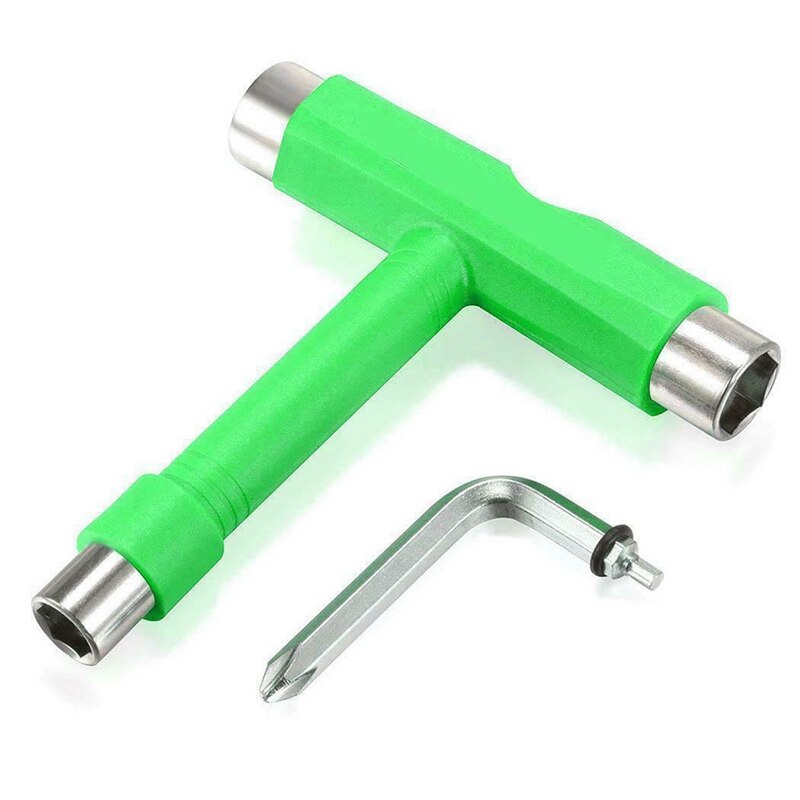 Tudo-em-um profissional t-tipo skate ferramenta chave de fenda soquete multi-funcional skate ajustando t-tool