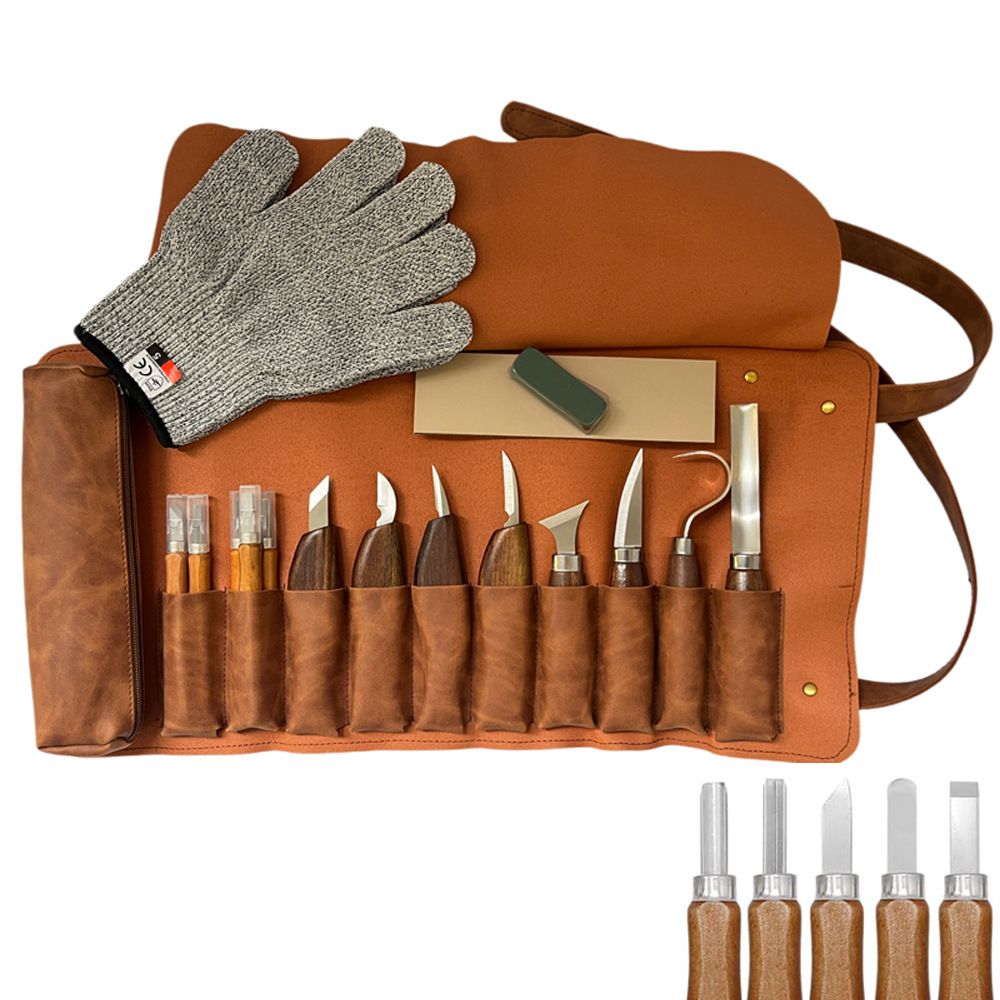 Wood carving set, knife set, wood carving set for beginners, knives, woodworking, diy tool set: Semicircular chisel