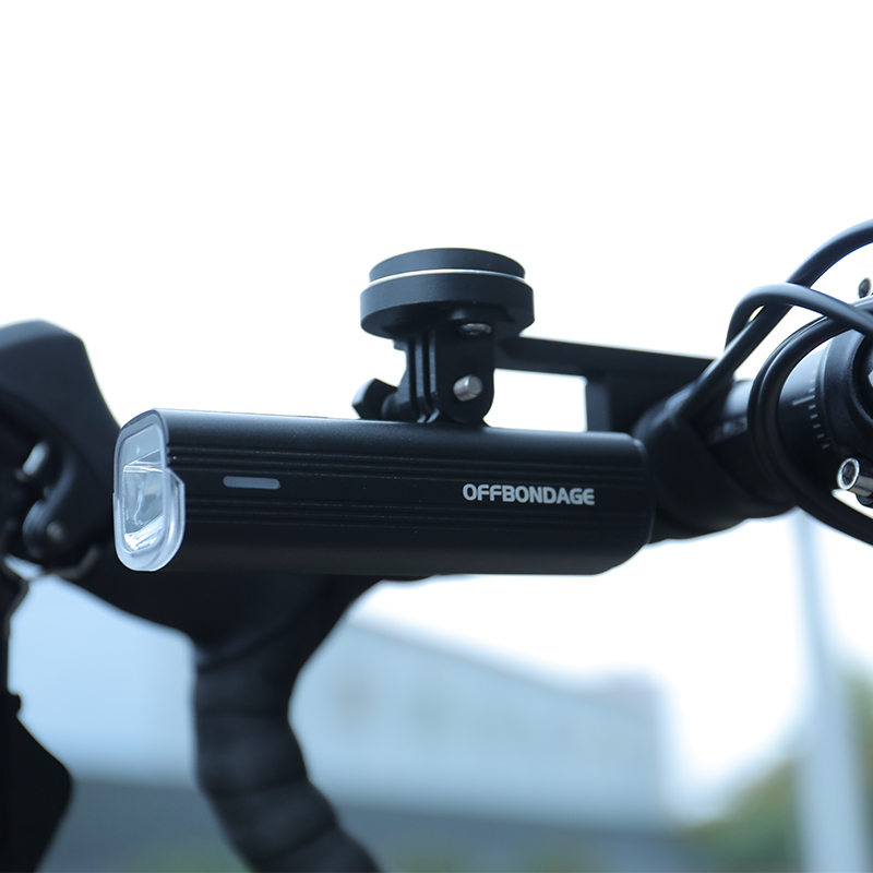 OFFBONDAGE Fahrrad-Frontlicht, regenfest, über USB wiederaufladbar, Fahrradlicht, 1000 lm, Fahrradscheinwerfer, LED, 4800 mAh, Taschenlampe, Fahrradlampe