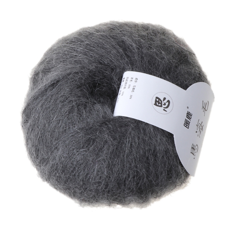 Fil de laine à tricoter en cachemire doux, Mohair T84E, bricolage, châle, écharpe, fil à Crochet, fournitures