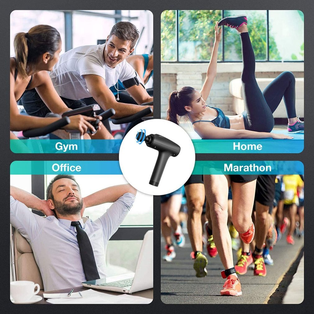 Fascia Tool Muscle Massager Low Noise High Vibration Electric Back Neck Massager Tool Fascia Tool For Body Deep Relief