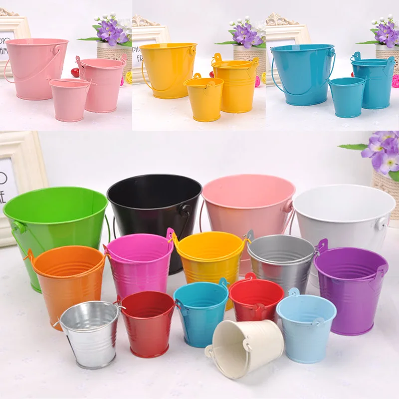 Hängande blomkruka i järn, metall, planteringshink, blomkruka, tunna, balkong, mini, förvaringskorg, heminredning, prydnadsföremål
