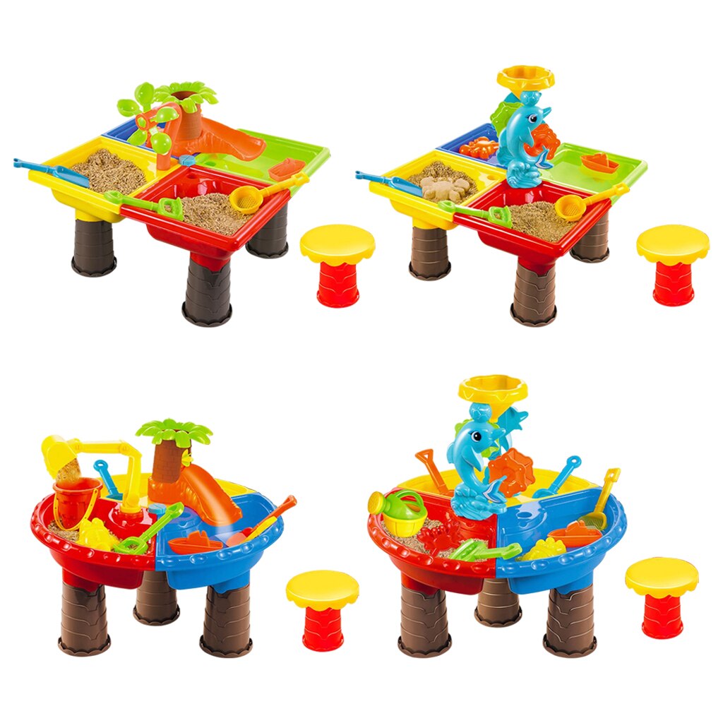 2 in 1 Summer Beach Toys Outdoor Digging Tool Playset Garden for Kids 3-4