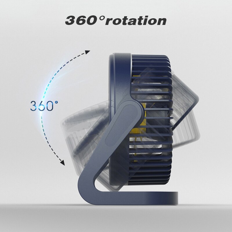 Portable 360°Rotation USB Desk Fan 2 Speed Mute Air Cooler Cooling Fans For Car Home Office 5/6/8 inch Desktop Notebook Cool Fan