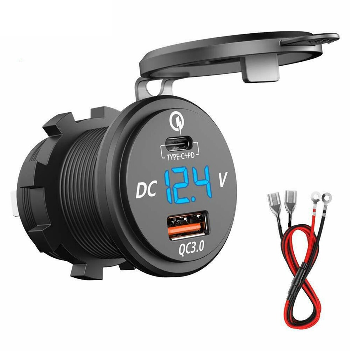 Supporto pannello 3.1A Dual Usb caricatore adattatore presa per barca Marine Bus