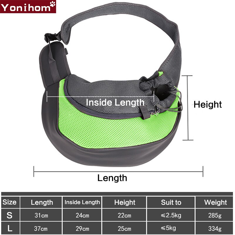 Backpack Carrier for Dogs Chihuahua Handbags Puppy Dogs Bag Carrying Pet Single Shoulder Bag Breathable Mesh Pet Carrier Dog Cat