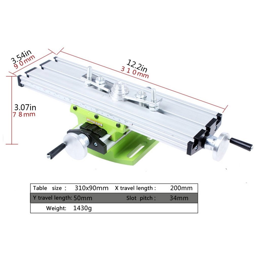 Miniature Precision Multi-function Milling Machine Vise Worktable X Y-Axis Adjustment Coordination Table Machine Tool