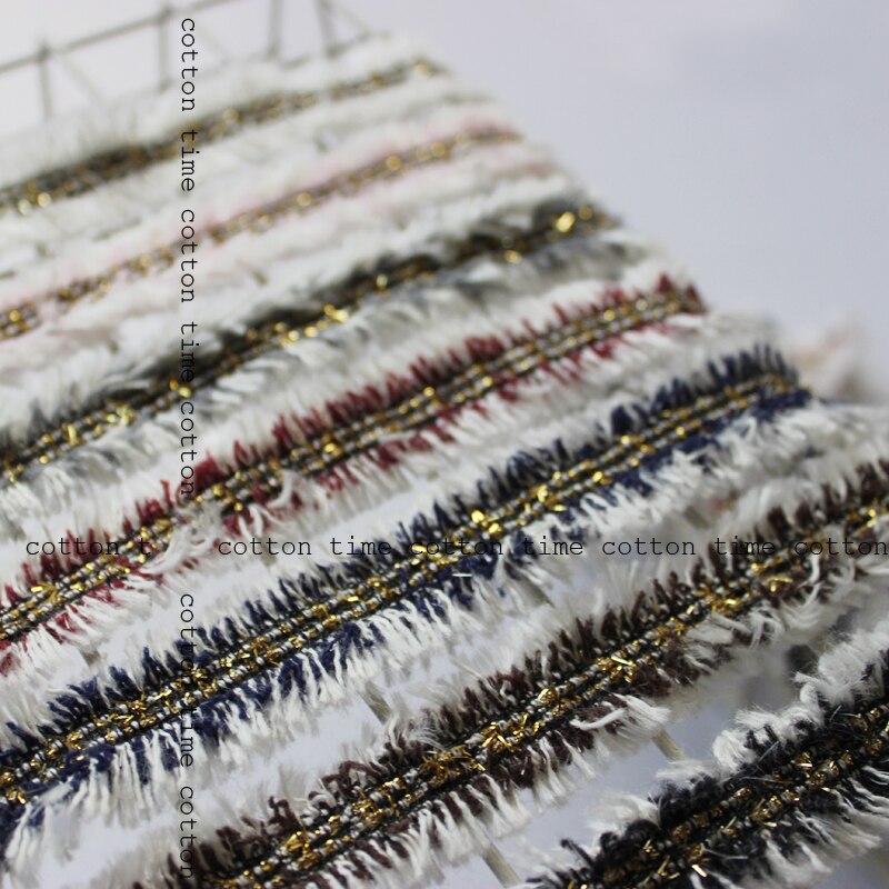 6 meter/stuk Tweed Singels 2 cm brede Dubbele Side Fring lint 6 kleur Naaien Accessoire voor tas kledingstuk