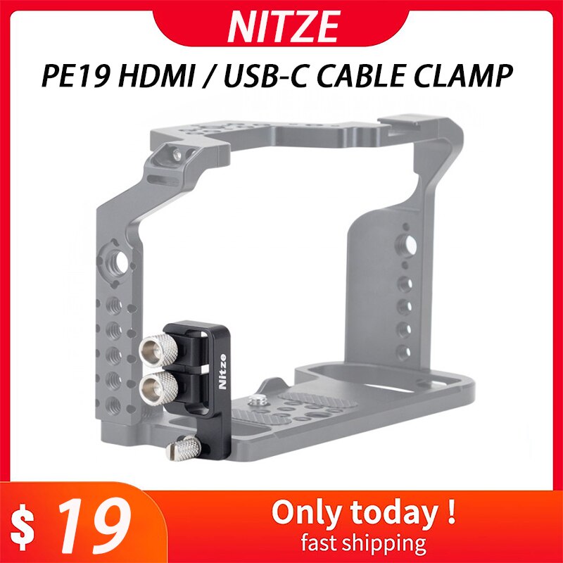Nitze Hdmi/USB-C Kabel Klem Voor TP-LS5 Kooi-PE19 Aluminium