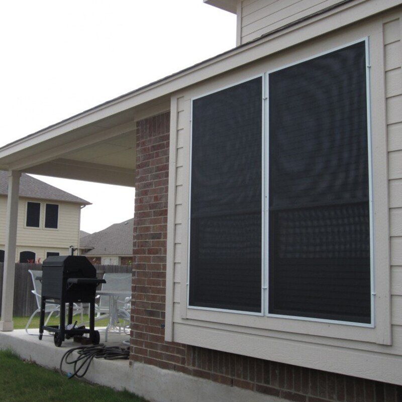 Blackout Film Light Blocking Privacy Black Window Sticker Darkening Non-adhesive Window Tint For Sleeping And Baby Nursery