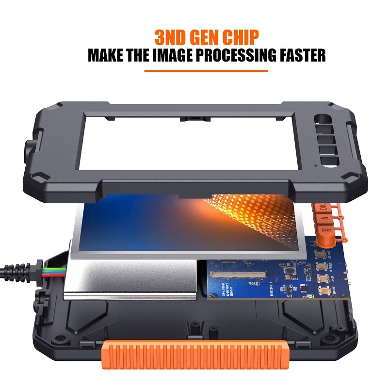 Professionele Endoscoop Camera Hd 4.3 ''Lcd Industriële Mechanische Inspectie Borescope Handheld IP67 Waterpoor Camera Met 32Gb