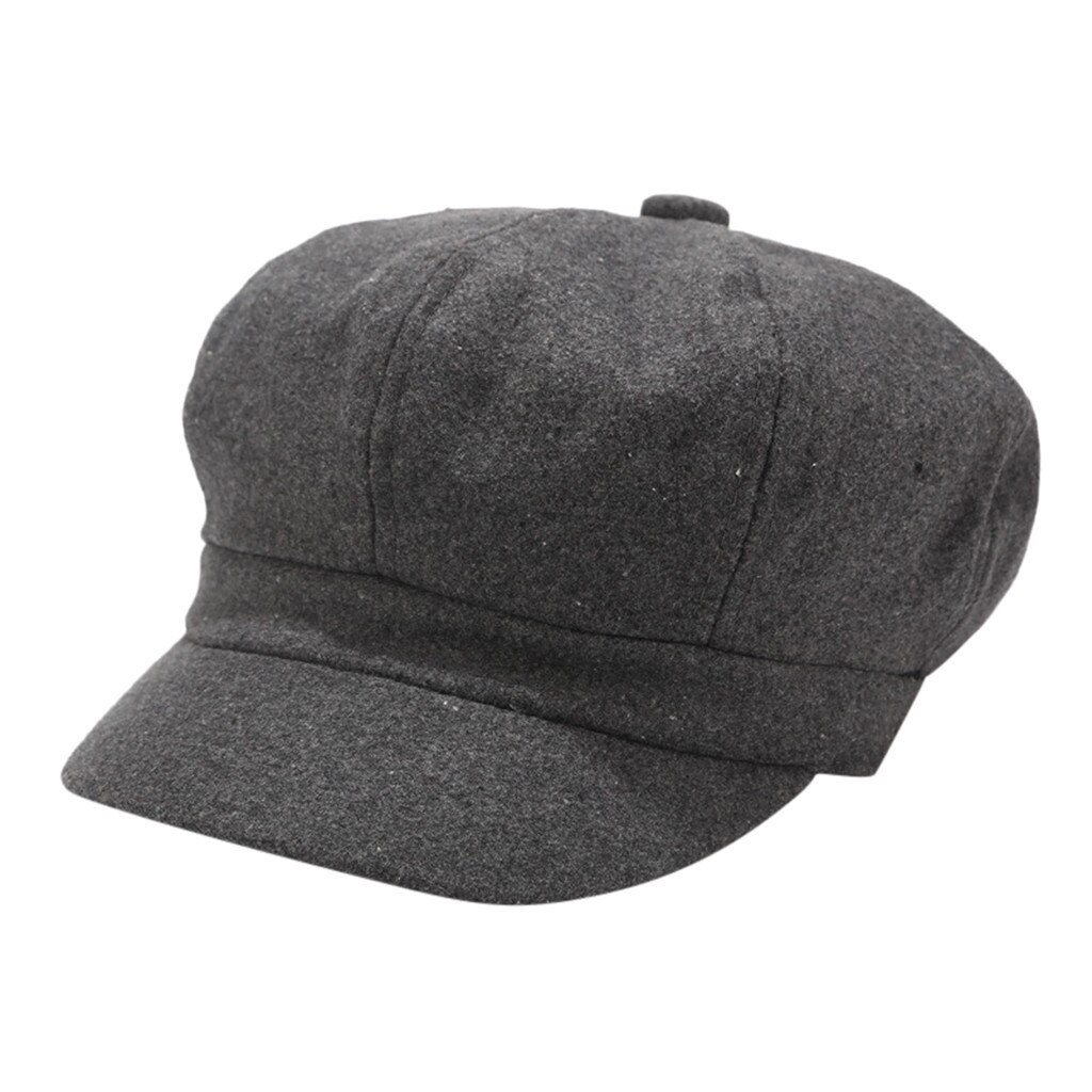 #48 Vintage Women Winter Solid Hat Beret Cap Korean Painter Newsboy Berets Chapeau Homme Кепка Без Козырька Gorras De Mujer