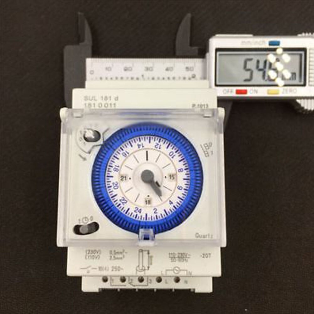 110-120V Mechanical Timer Switch 24Hr Programmable For Household Lighting Kitchen Reminder Countdown Timer Clock