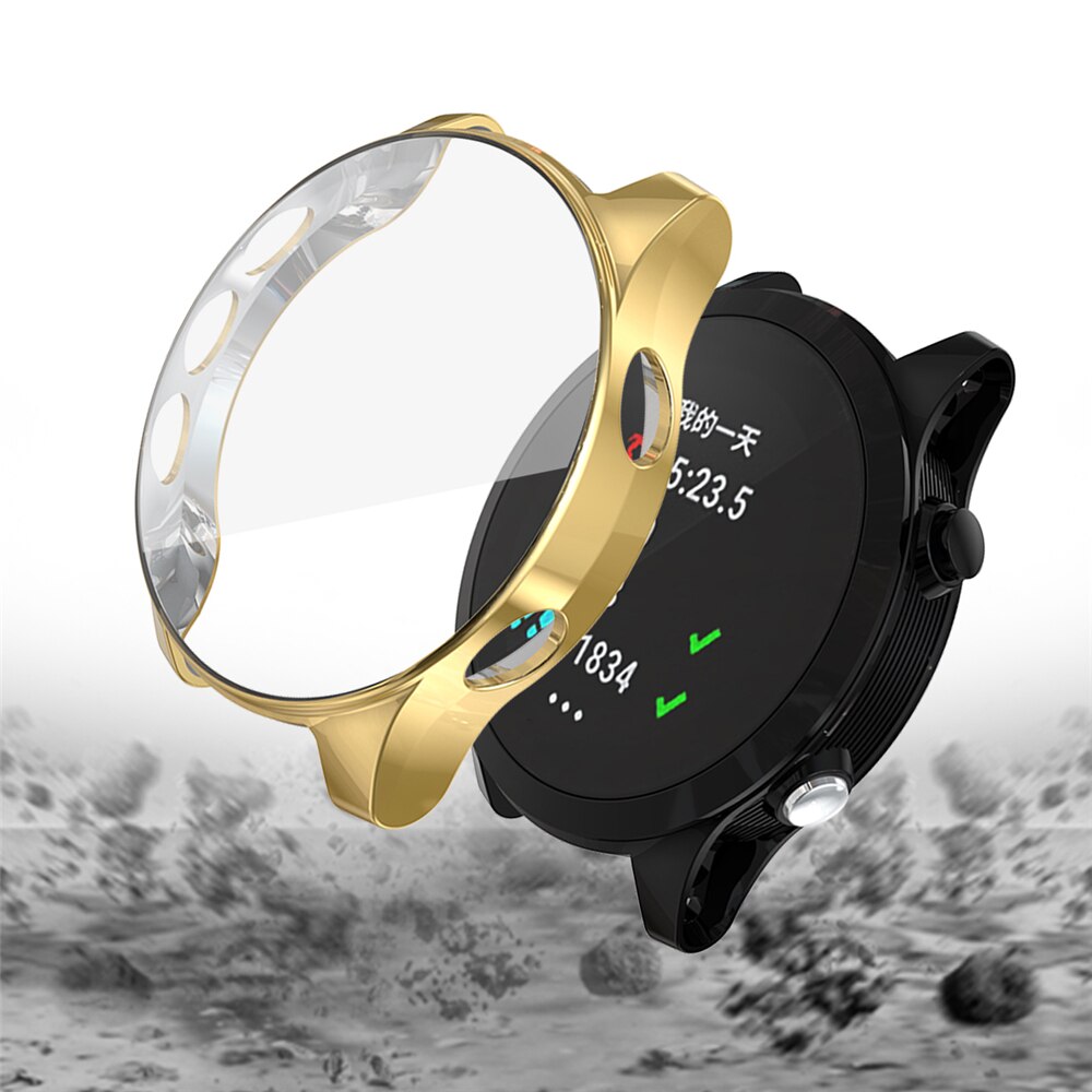 Ultra-Slim TPU Watch Case Silicone Protective Cover Anti Scratch Shell Screen Film For Garmin Forerunner 935 945