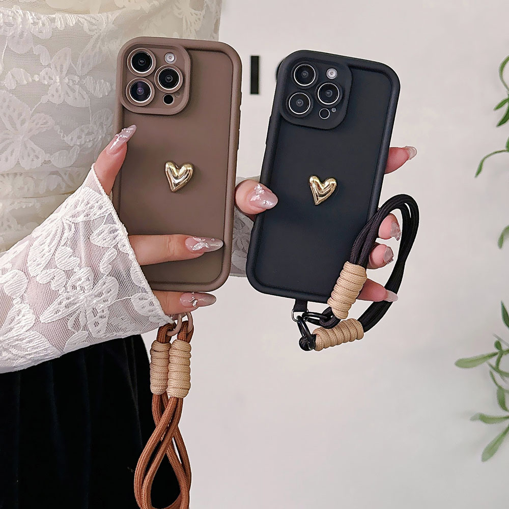 Voor Xiaomi Poco X3 NFC X4GT X5 X6 X7 Pro M6 Plus M5S M7 M3 POCO F6 F5 F4 F3 GT F2 Pro 4G 5G Lanyard Strap Hart Zachte Telefoon Case