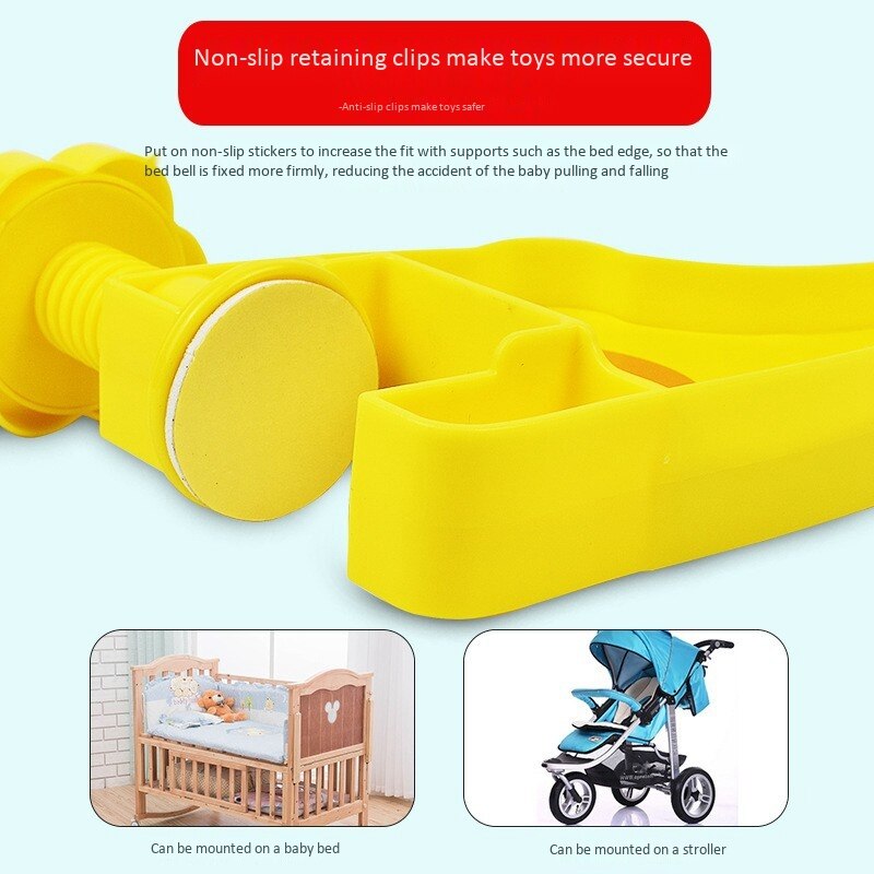 4 in 1 Musicale Presepe Letto mobile Campana Kawaii Animale Crepitio Del bambino di Rotazione della Staffa Giocattoli Giraffa Supporto vento-su regalo di musica scatola