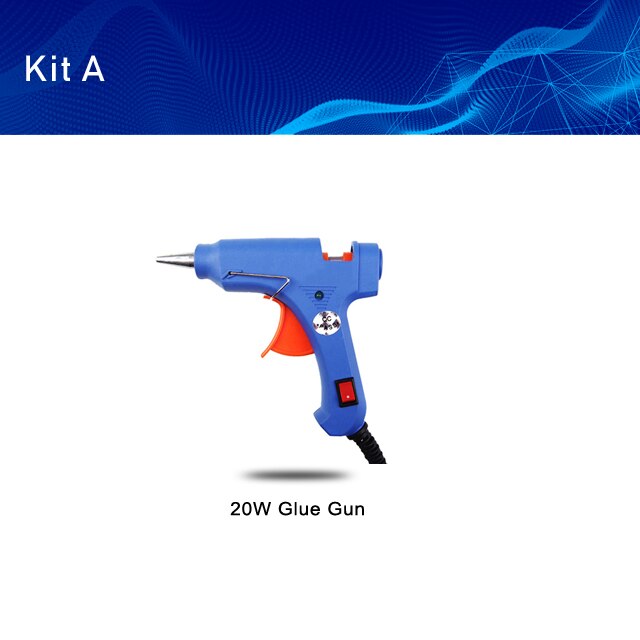 PROSTORMER Hoge Temp Heater Melt EEN Hete Lijmpistool Hotmelt Lijmpistool Reparatie Tool Heat Gun Mini Gun Use7mm lijm Sticks Optionele Base: KIT 1 / EU