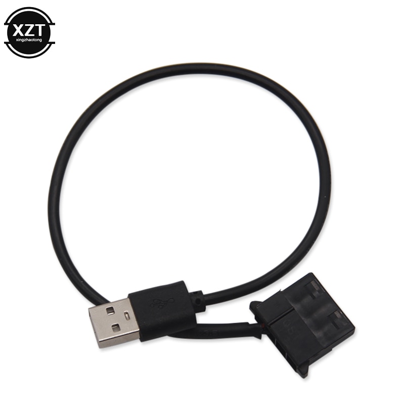 4Pin USB pc computer fan Power Cable 5V USB male to female Adapter Cable Molex Computer Case cooling fan Adapter Cord 30cm 50cm