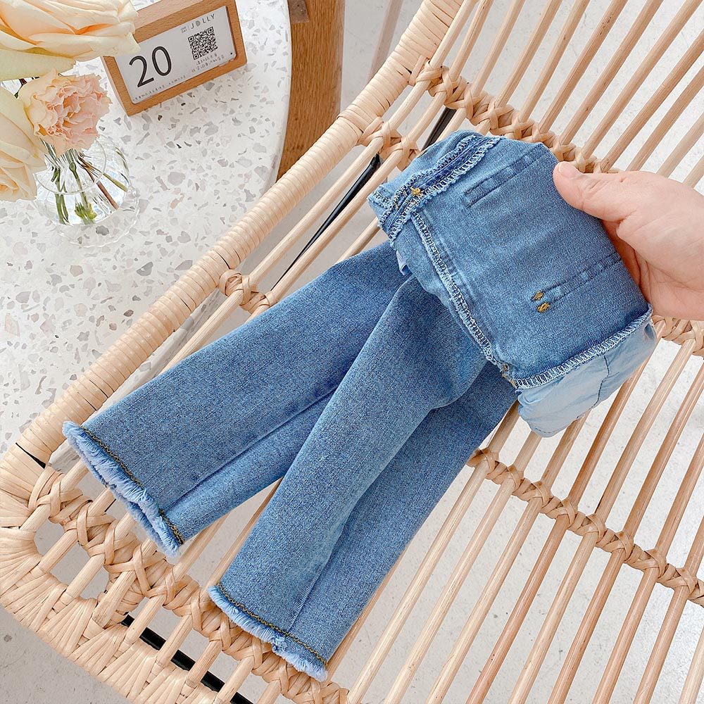 MILANCEL 2021 Spring New Girls Jeans Denim Solid Casual Fashion Pants