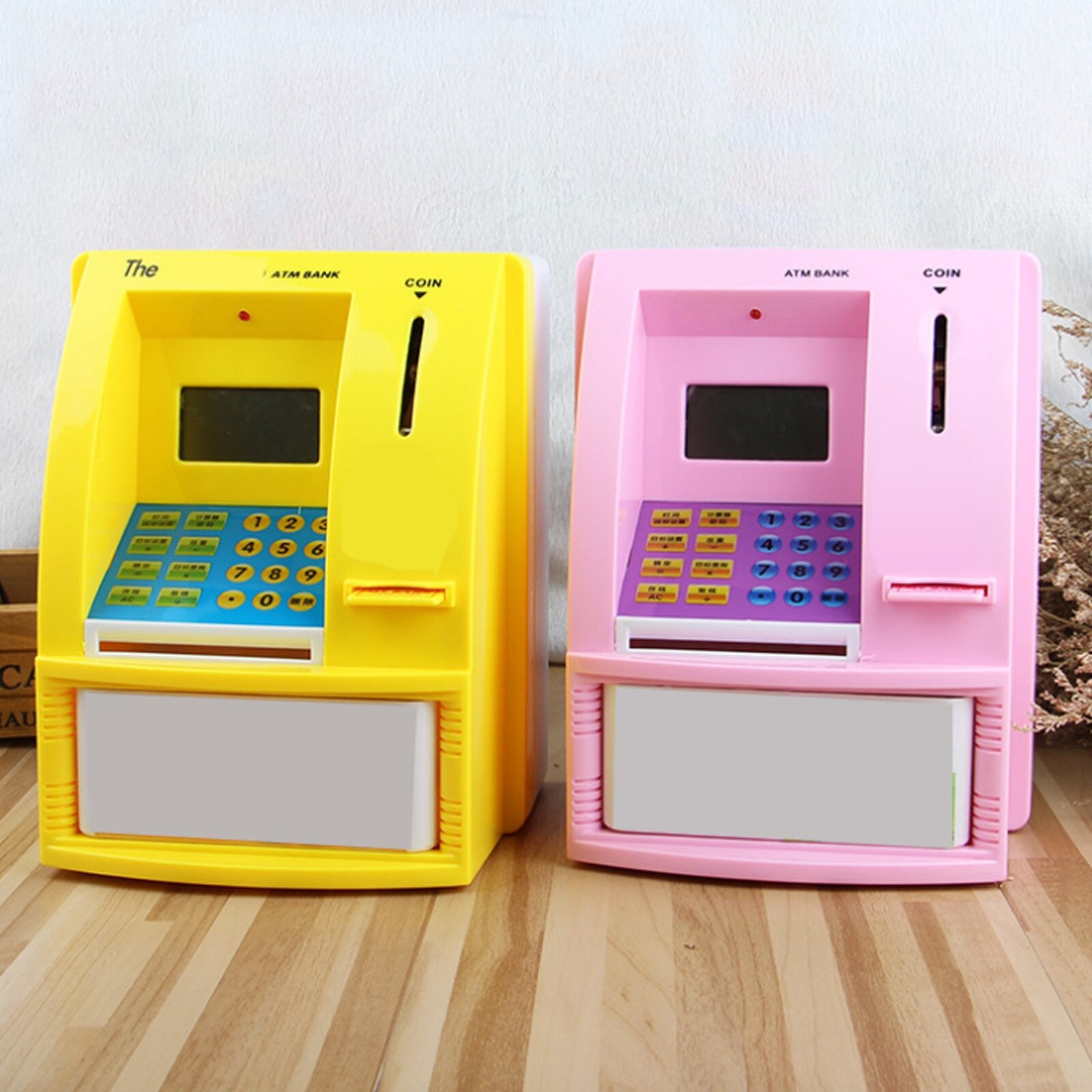 -selling Cartoon Automatic Deposit And Withdrawal Machine Children's Simulation Smart Password Bank Children's Toys