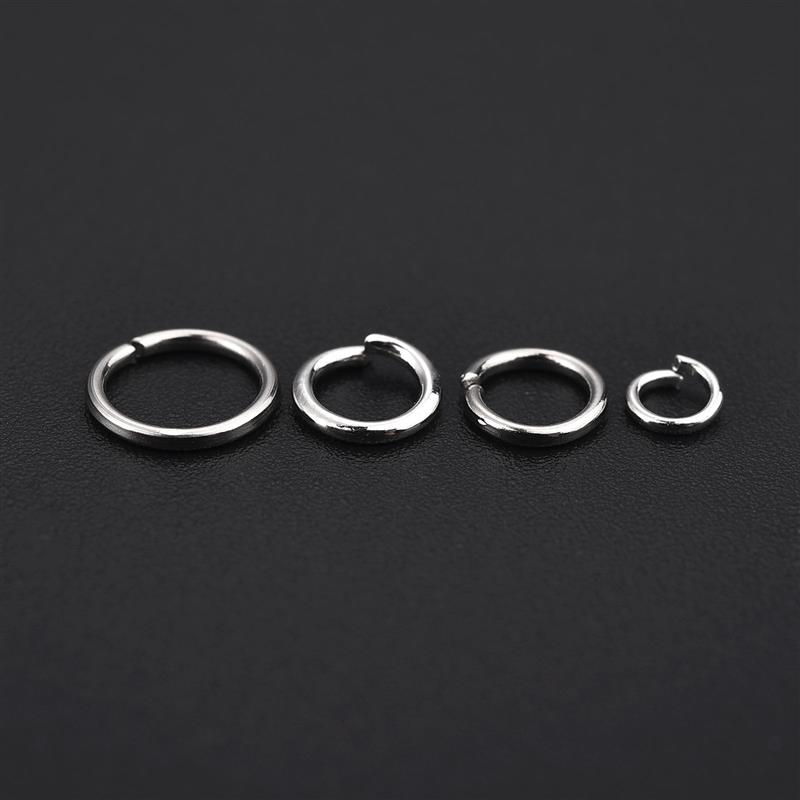 320pcs/Set DIY Keychain Sets Jump Rings 6mm For Earring Jewelry Making Mini Screw Eye Pin Pendant