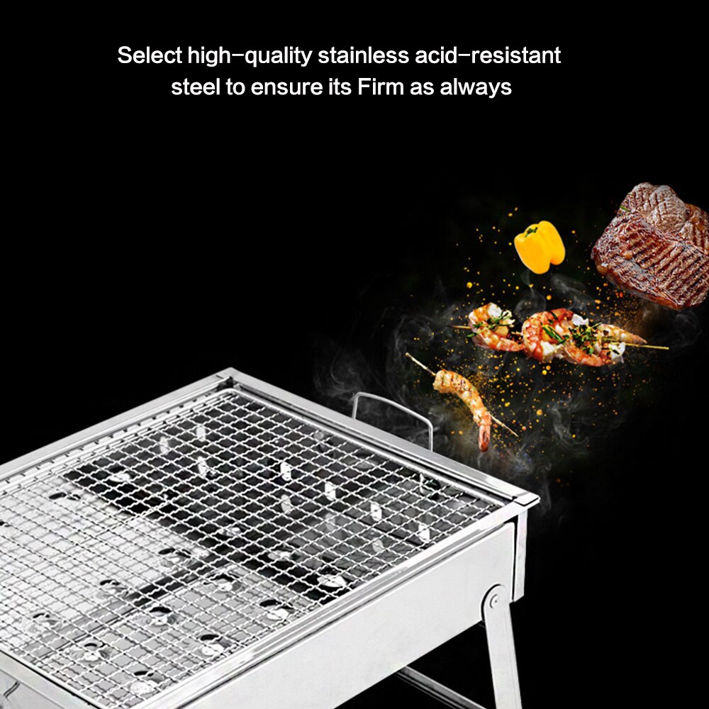 Edelstahl Herd Klapp Toaster Outdoor Toaster BBQ Grill Toast Fach Picknick Kochen Werkzeuge Wandern Holzkohle Camping Grill