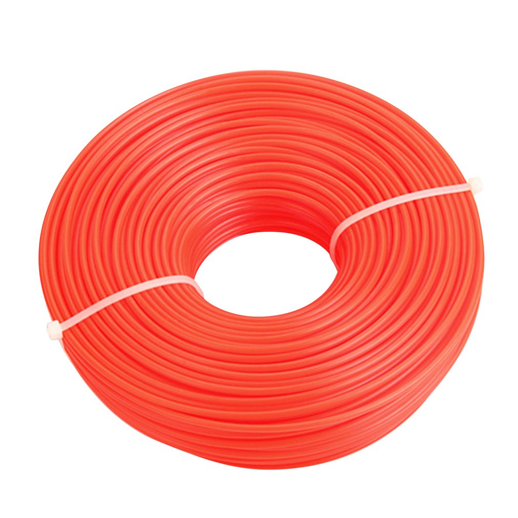 2.4mm/3.0mm trimmer line trimmer buskrydder snor line lang rulle firkantet græstov line til plæneklipper trimmer: Runde -2.4mm