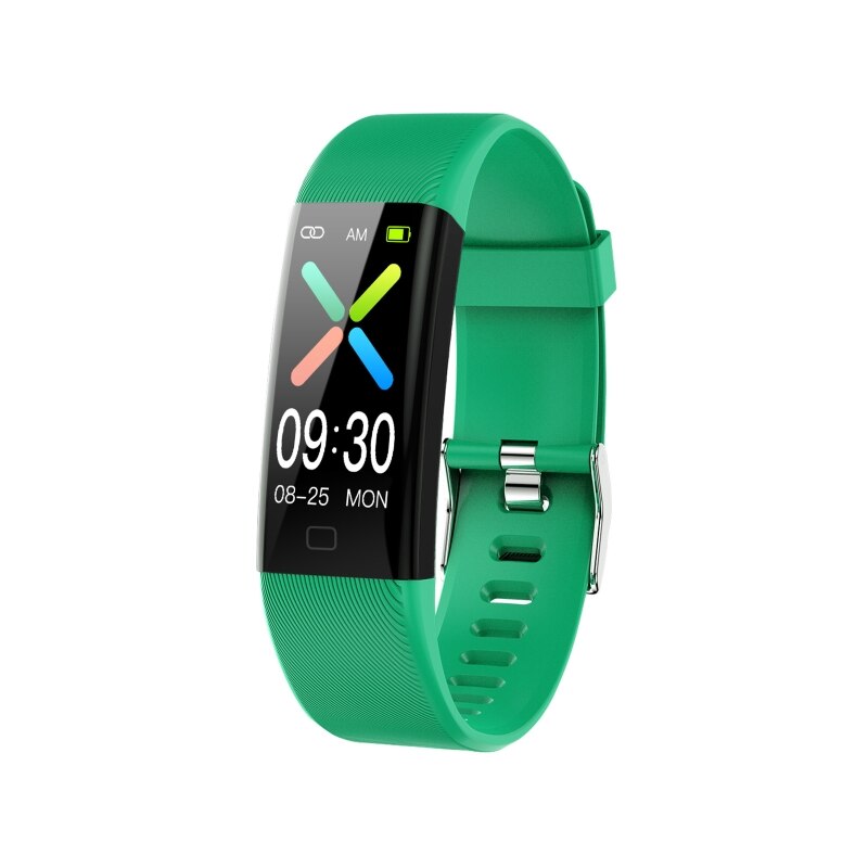 F07t smarte armbänder, Fitness-Tracker, gesundheits-Tracker mit herzfrequenz- und blutdruckmessung für erwachsene: Grün