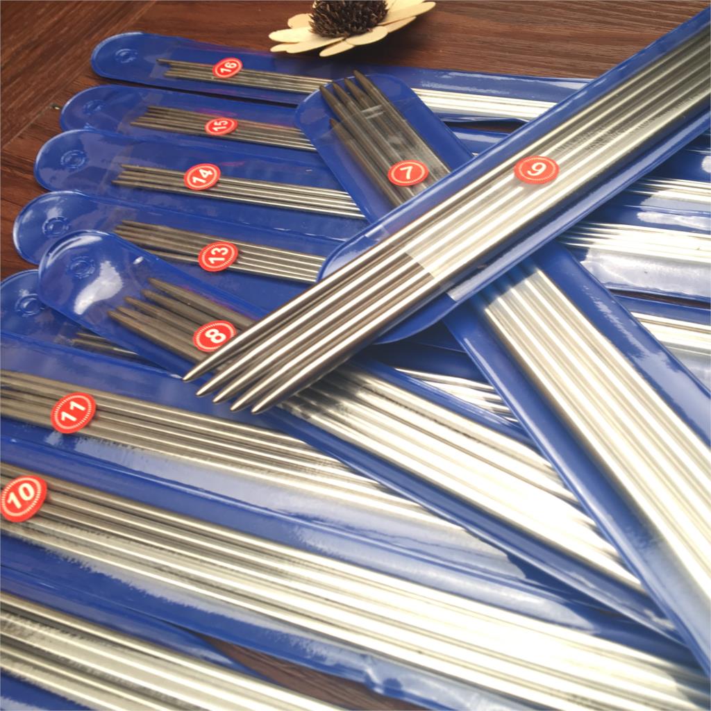 35 Pcs 2.0Mm-5.0Mm 7 Grootte/Set 25Cm/35Cm Roestvrijstalen Rechte Breien naalden Haaknaalden Breinaalden Set Maat