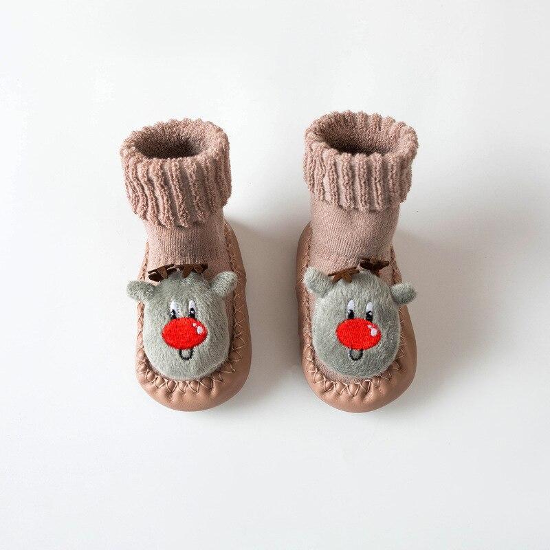 Newborn Baby Thicken Socks Warm Boys Socks Anti Slip Soft Baby Floor Socks Winter Toddler Baby Girls Clothes Accessories: elk / 0-6 months