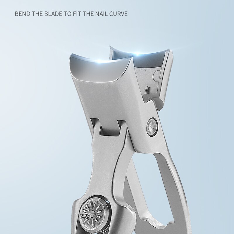 Nail Clippers Wide Jaw Stainless Steel Opening Manicure Fingernail Cutter Thick Hard Ingrown Toenail Scissors tools