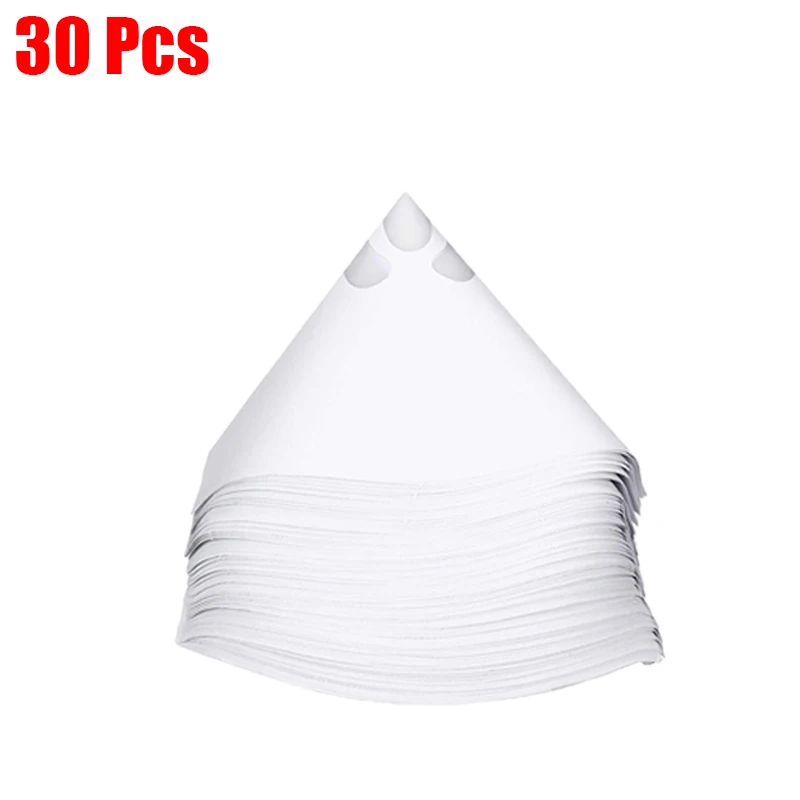50 pçs filtro de tinta papel purificador copo funil 100 malha filtro de tinta descartável funis cônicos ferramentas de filtro: CINZA