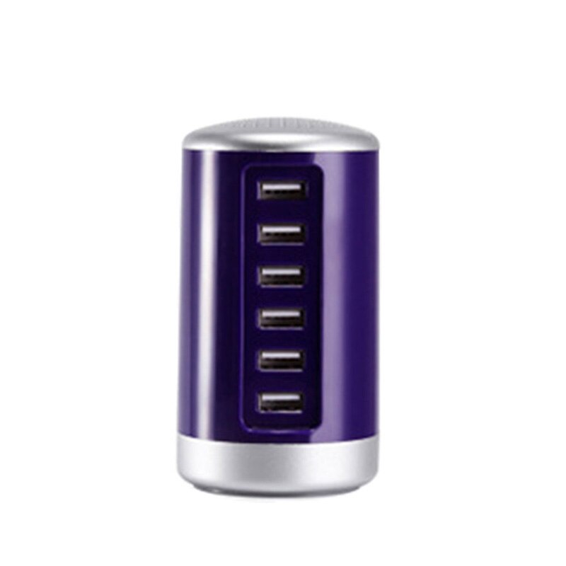 Multi 6 USB Port Desktop Charger Rapid Tower Charging Station Power Adapter 30W Multi 6 Port USB Type C PD Charger Charging: 04