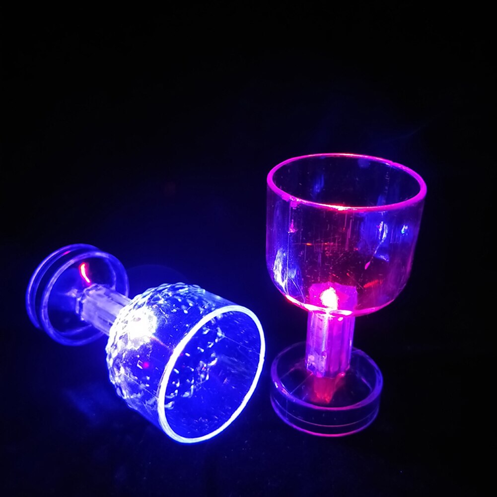 LED Flashing Color Change Water Activated Light up Beer Whisky 50ml Drink Cup Smooth drink glass cocktail party novelty