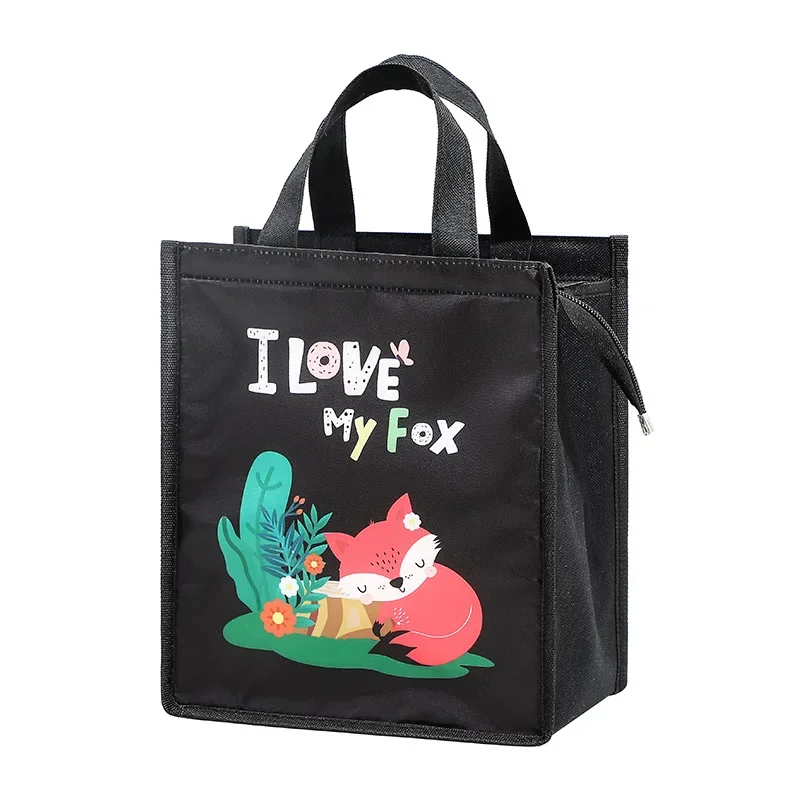 High-Capacity Portable Insulated Lunch Bag Women/Kid Picnic Work Travel Food Thermal Storage Container Bento Box Cooler Tote Bag: green