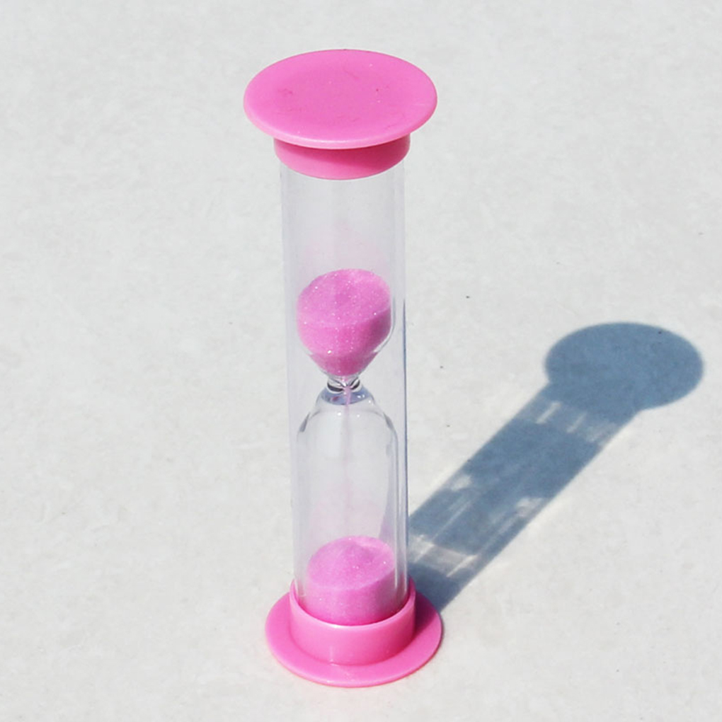 1Pc 2 minutes hourglass children Sand Timer brush Mini timer exquisite small