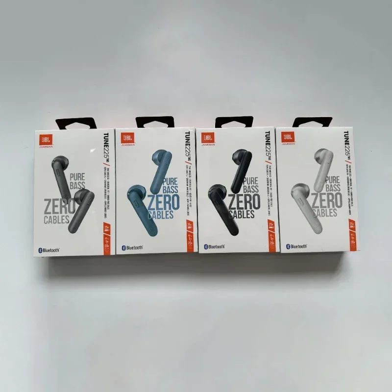 Original JBL Tune 225TWS auriculares inalámbricos Bluetooth verdaderos auriculares estéreo auriculares con sonido de graves T225 TWS con cubierta gratis