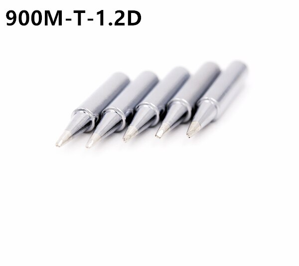 SZBFT puntas de hierro para soldar 900M-T-0.8D,1.2D,1.6D,2.4D,3.2D series para Hakko 936 Estación de Reparación de soldadura: 5pcs 1.2D