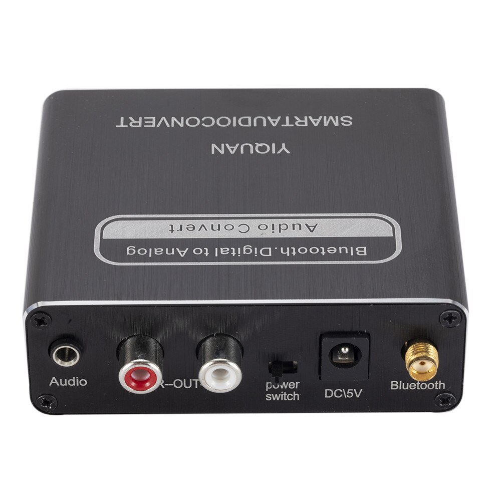 3.5mm Bluetooth Digital To Analog Audio decoder DAC Converter BT Optical Fiber Coaxial Audio Decoder RAC Audio Receiver Adapter
