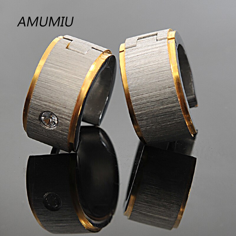 Amumiu venda quente!! Punk aço inoxidável masculino parafuso prisioneiro brincos moda jóias femininas atacado ke015