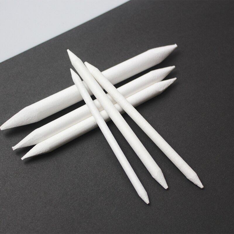 6pcs/set Blending Smudge Stump Stick Sketch Art White Drawing Charcoal Sketcking Tool Rice Paper Pen Supplies