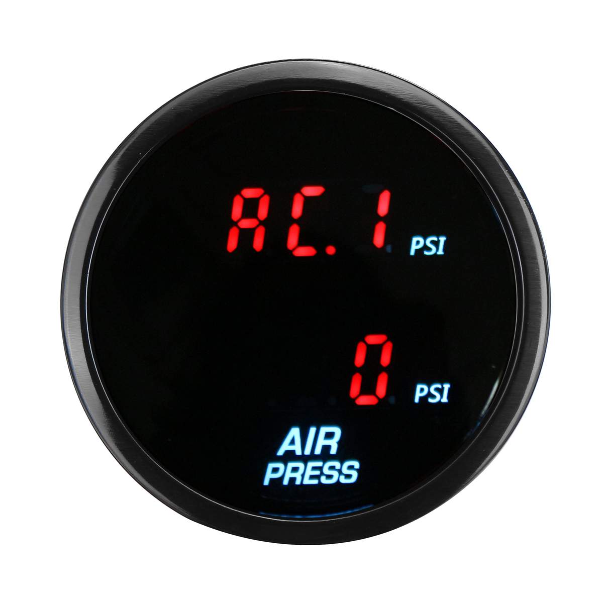 KIMISS Air Fuel Ratio AFR Gauge Kit, 52mm Auto Air Fuel Ratio Gauge LED Blauw Digitaal voor 12V 4/6/8 Cilinder Benzine Voertuig