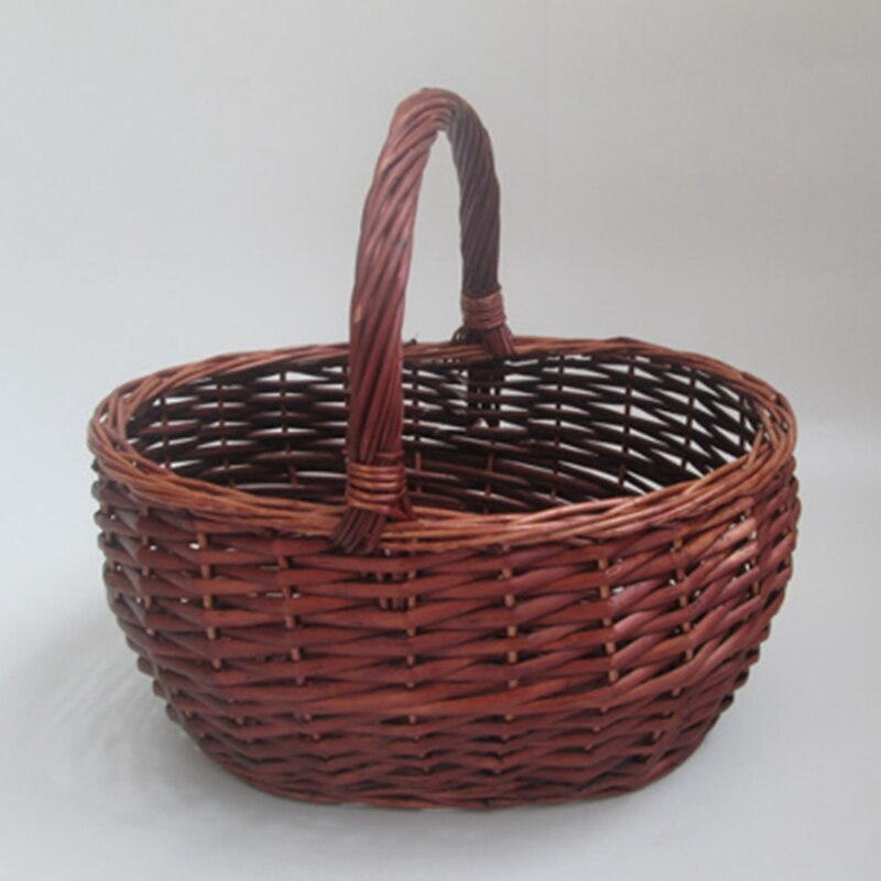 Rattan Willow Weaving Straw Bamboo Weaving Portable Egg Basket Basket Storage Basket Storage Basket