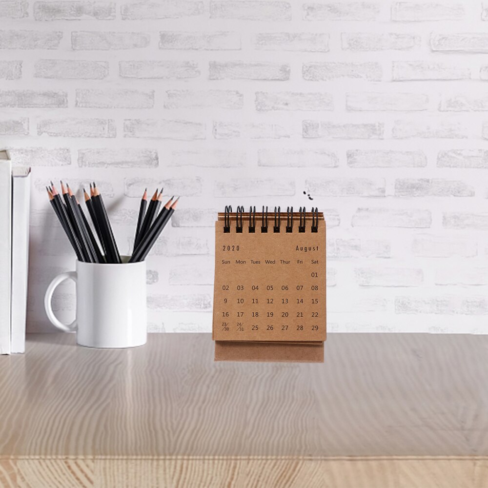 1Pc Kalender Effen Kleur Creatieve Desk Memo Schema Kalender Tafel Kalenders Voor Kantoor