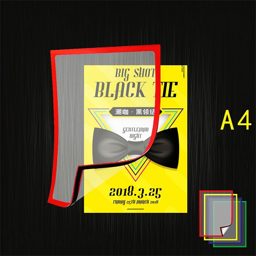 Cornici Magnetiche A5 Autoadesive - Confezione Da 10, Trasparenti, Impermeabili Per Foto E Poster - Foto 3