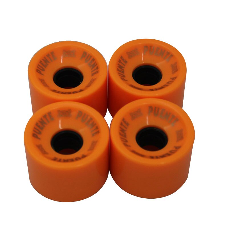 1/4 pcs Skateboard Wheels Bearings Elastic PU Wearable Flexible Durable 70x51 Skateboard Wheel Supplies: 4pcs Orange