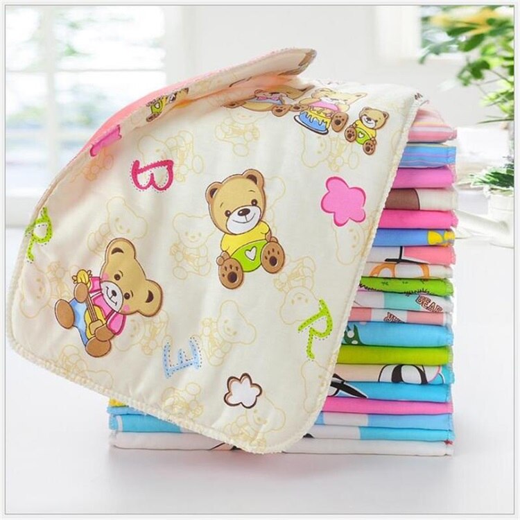 Pañales estampados de 24x35cm para niños, ropa para cochecito de bebé, cama impermeable, capa reutilizable, Alfombra de aluminio, orina, 5 uds.: Default Title