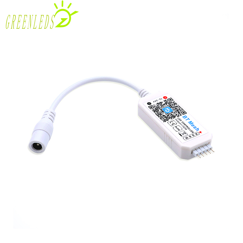 LED Single/RGB(W) Color Mini Bluetooth Music Controller JM-MBM-RGBW DCDC12-24V 16A Bluetooth Controller